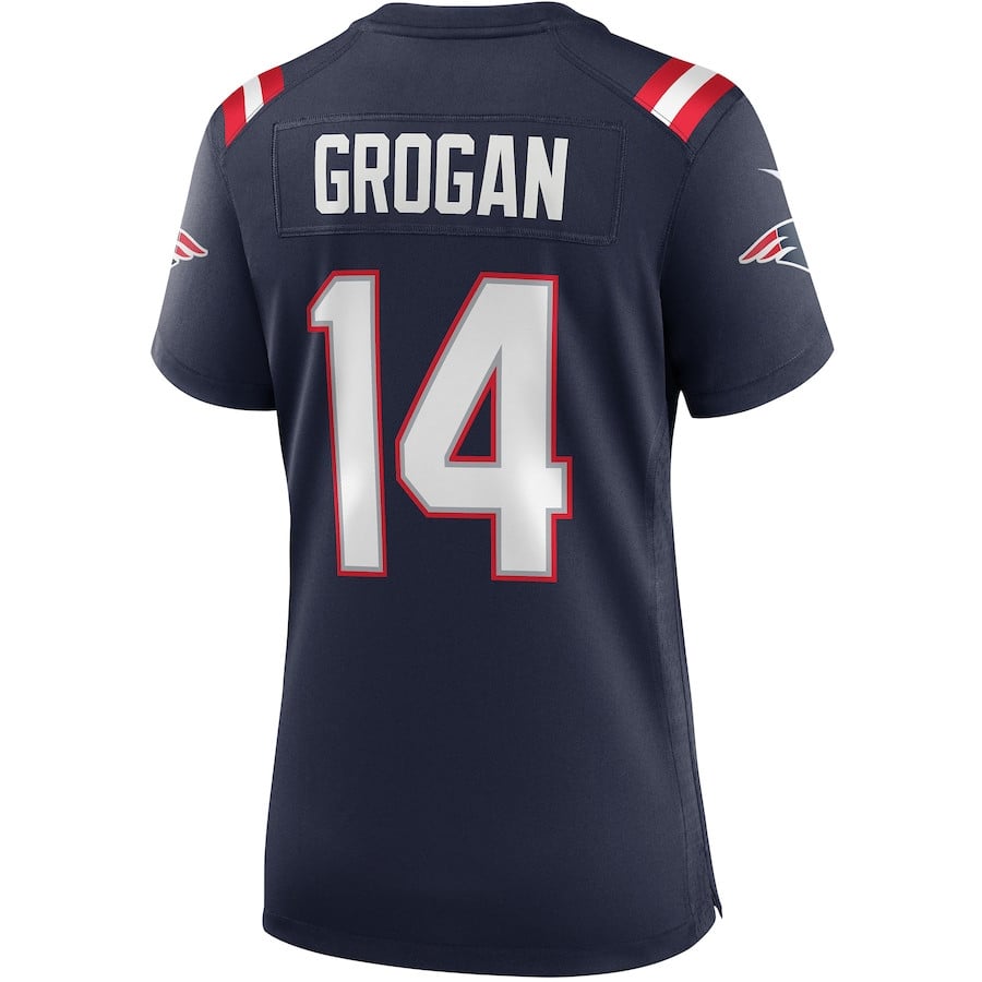 Steve Grogan 14 New England Patriots Game Retired Jersey – Navy JS5673