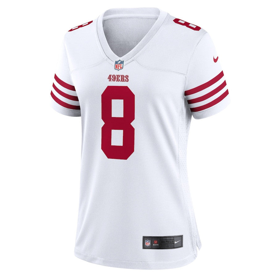 Steve Young 8 San Francisco 49ers Retired Game Jersey – White JS3032