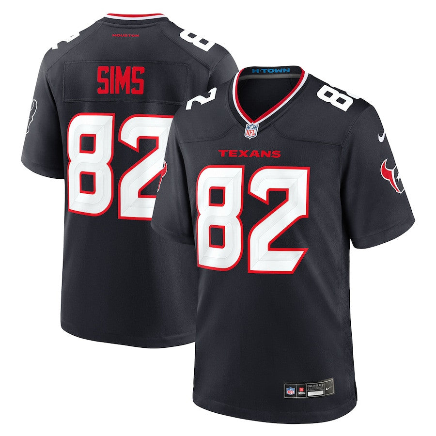 Steven Sims 82 Houston Texans Team Game Jersey – Navy JS4007
