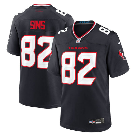 Steven Sims 82 Houston Texans Team Game Jersey – Navy JS4007