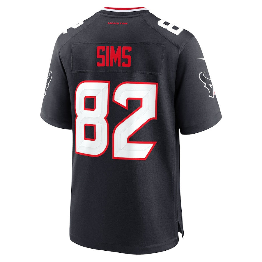 Steven Sims 82 Houston Texans Team Game Jersey – Navy JS4007