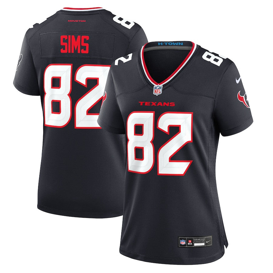 Steven Sims 82 Houston Texans Team Game Jersey – Navy JS5925
