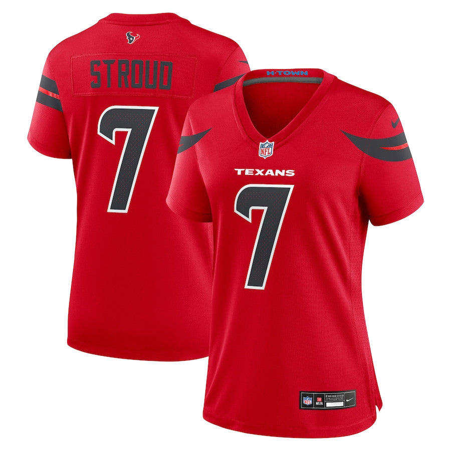 Stroud 7 Houston Texans Alternate Game Jersey – Red JS2877