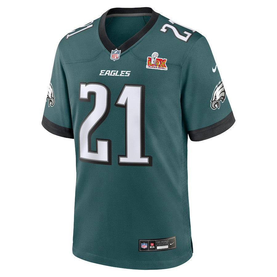 Sydney Brown #21 Philadelphia Eagles Super Bowl LIX Jersey – – Midnight Green JS2844
