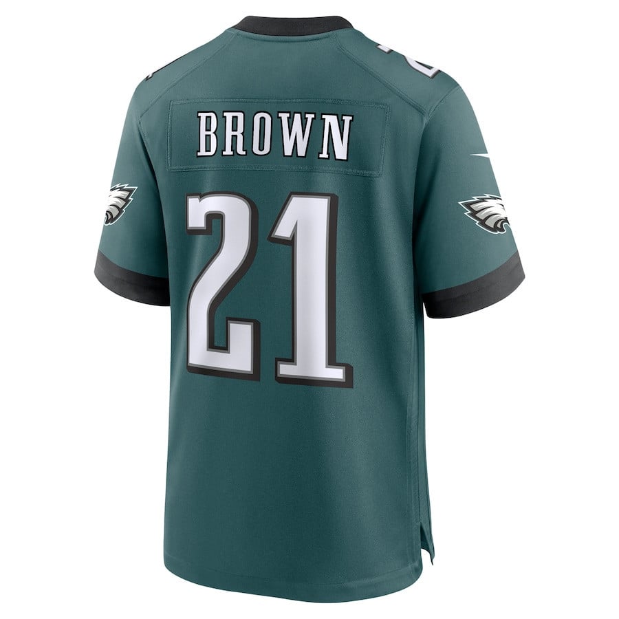Sydney Brown #21 Philadelphia Eagles Super Bowl LIX Jersey – – Midnight Green JS2844