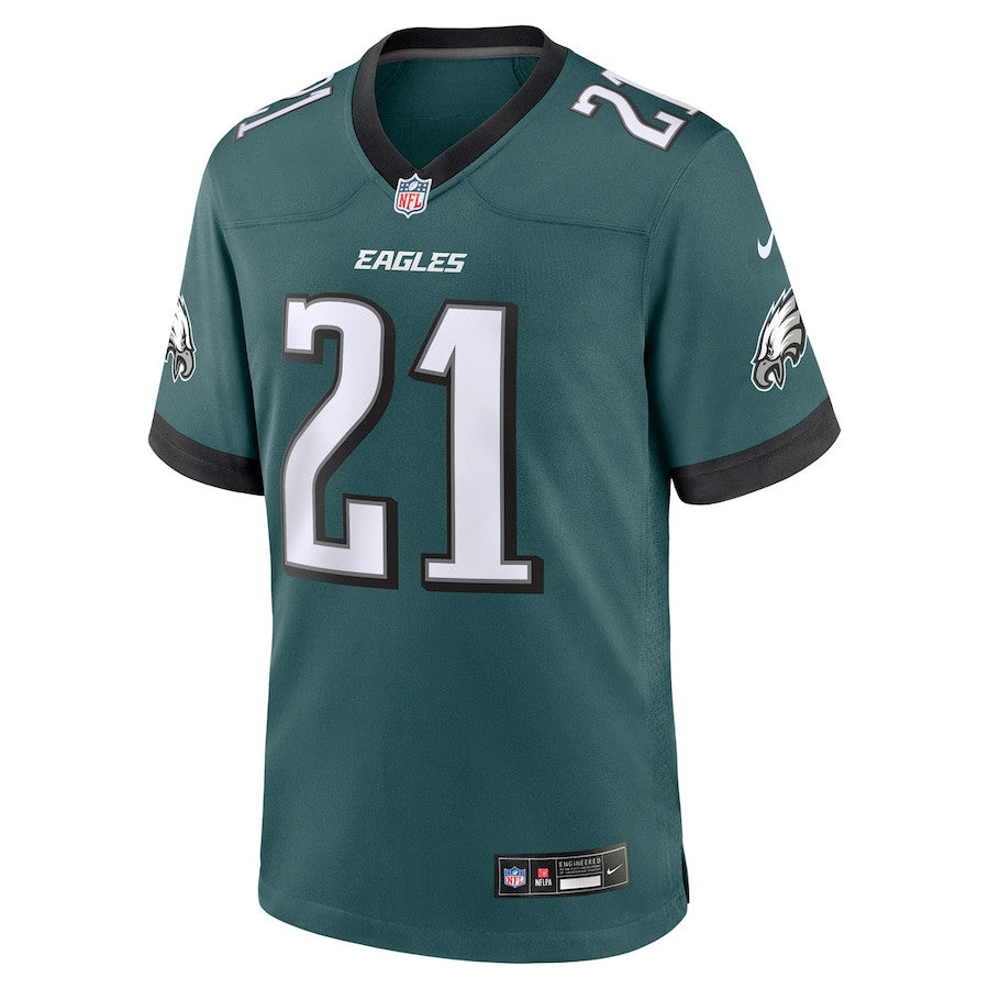 Sydney Brown 21 Philadelphia Eagles Team Game Jersey – Midnight Green JS9440