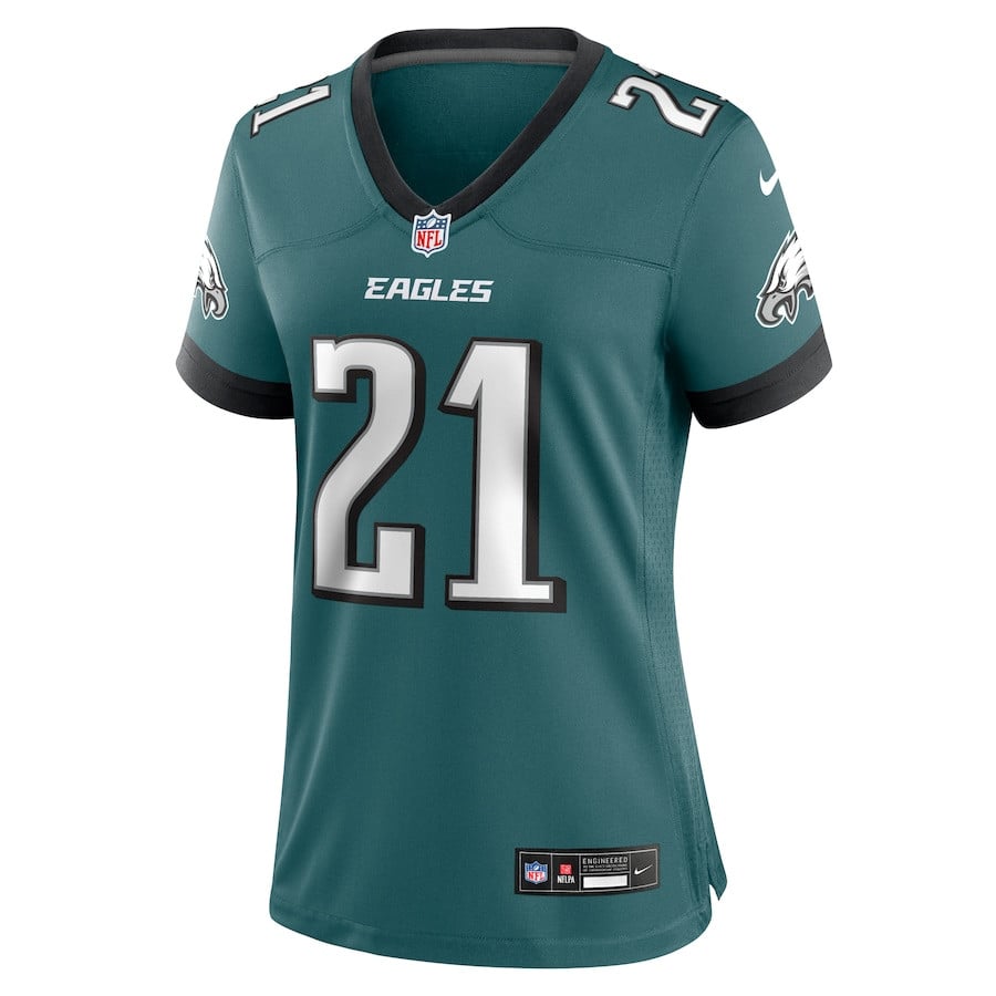 Sydney Brown 21 Philadelphia Eagles Team Game Jersey – Midnight Green JS1138