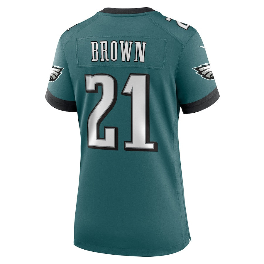 Sydney Brown 21 Philadelphia Eagles Team Game Jersey – Midnight Green JS1138