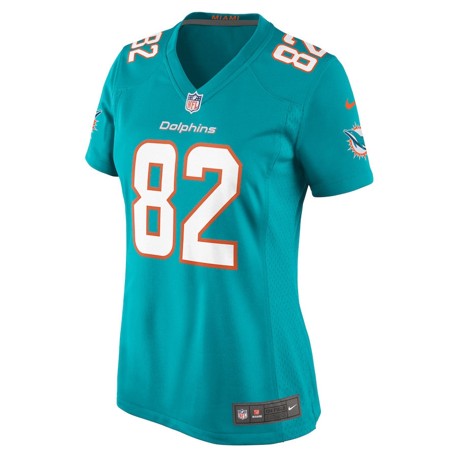 Tahj Washington 82 Miami Dolphins Game Jersey – Aqua JS8401