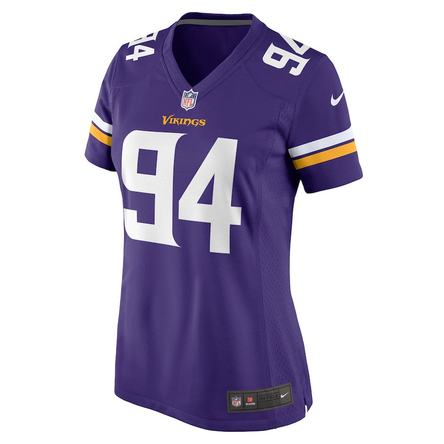 Taki Taimani 94 Minnesota Vikings Game Jersey – Purple JS6505