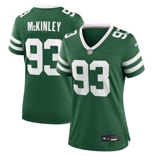 Takk McKinley 93 New York Jets Team Game Jersey – Legacy Green JS4068