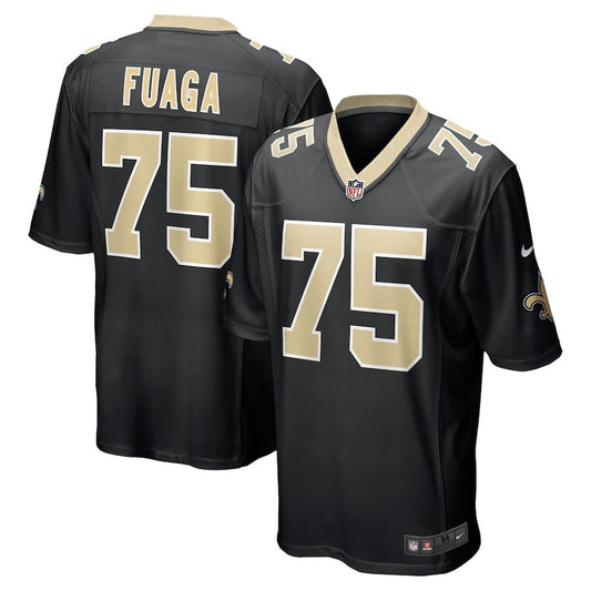 Taliese Fuaga 75 New Orleans Saints Game Jersey – Black JS9924