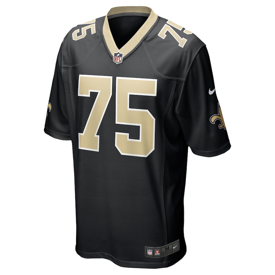 Taliese Fuaga 75 New Orleans Saints Game Jersey – Black JS9924