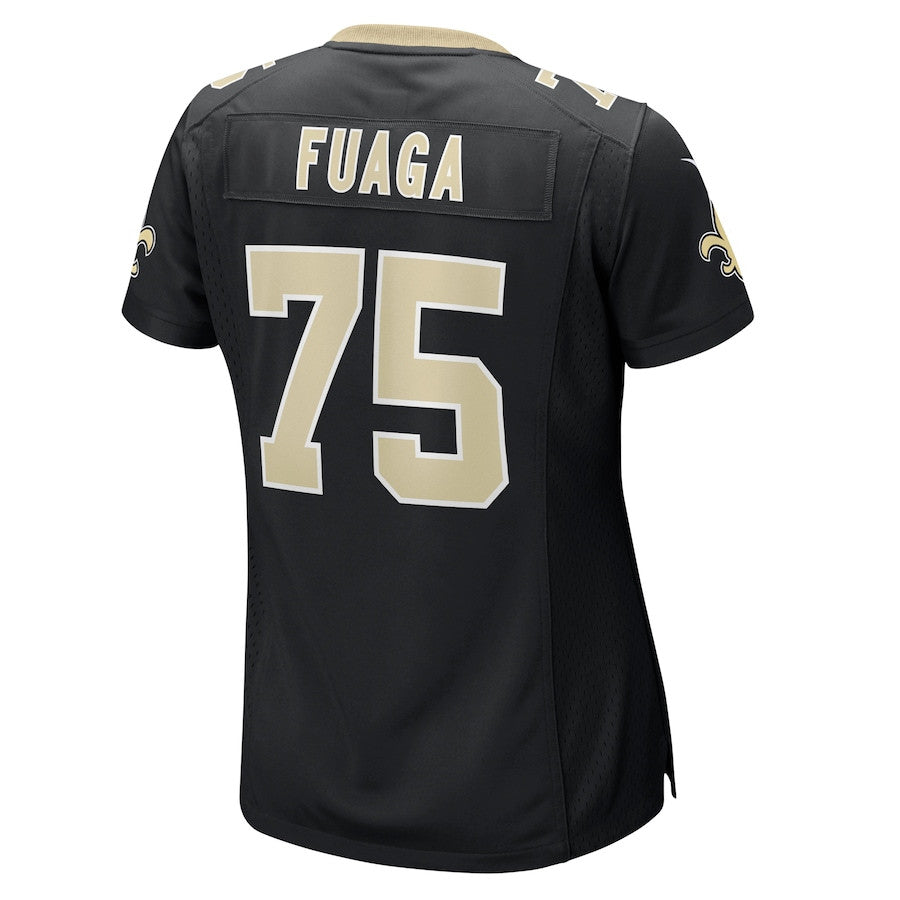 Taliese Fuaga 75 New Orleans Saints Game Jersey – Black JS2436