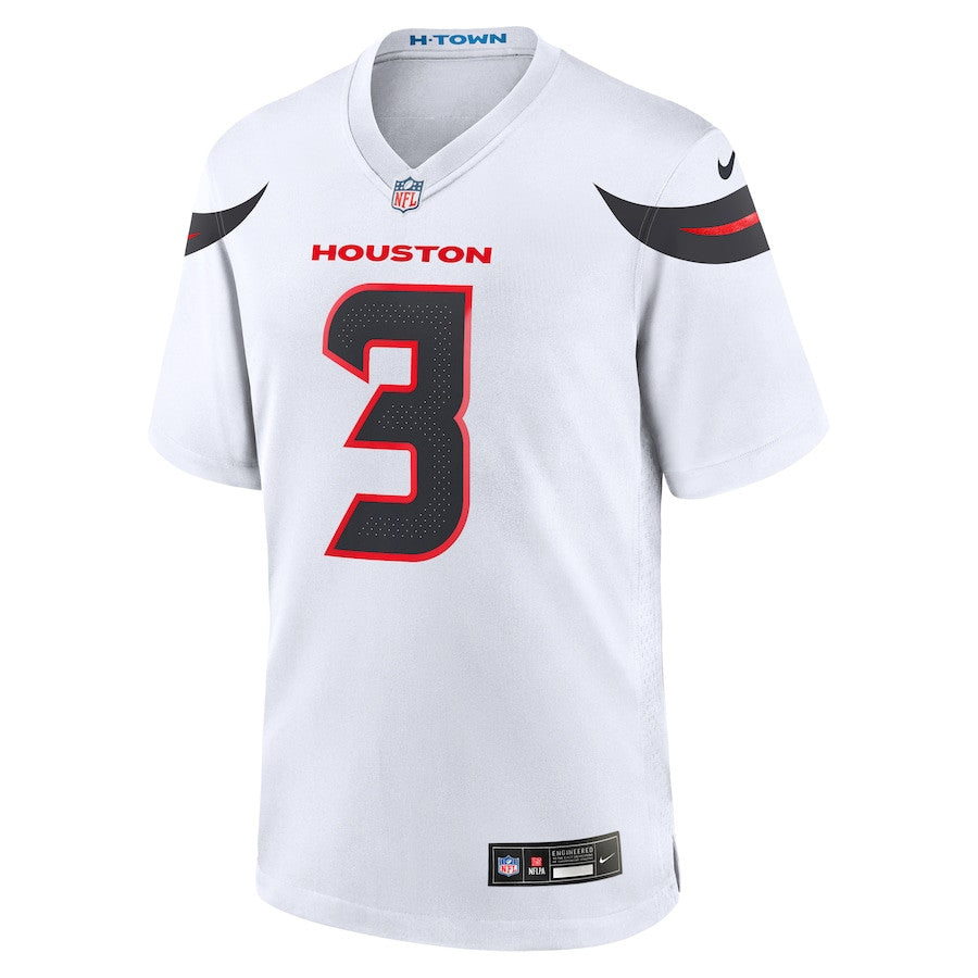 Tank Dell 3 Houston Texans Game Jersey – White JS1771