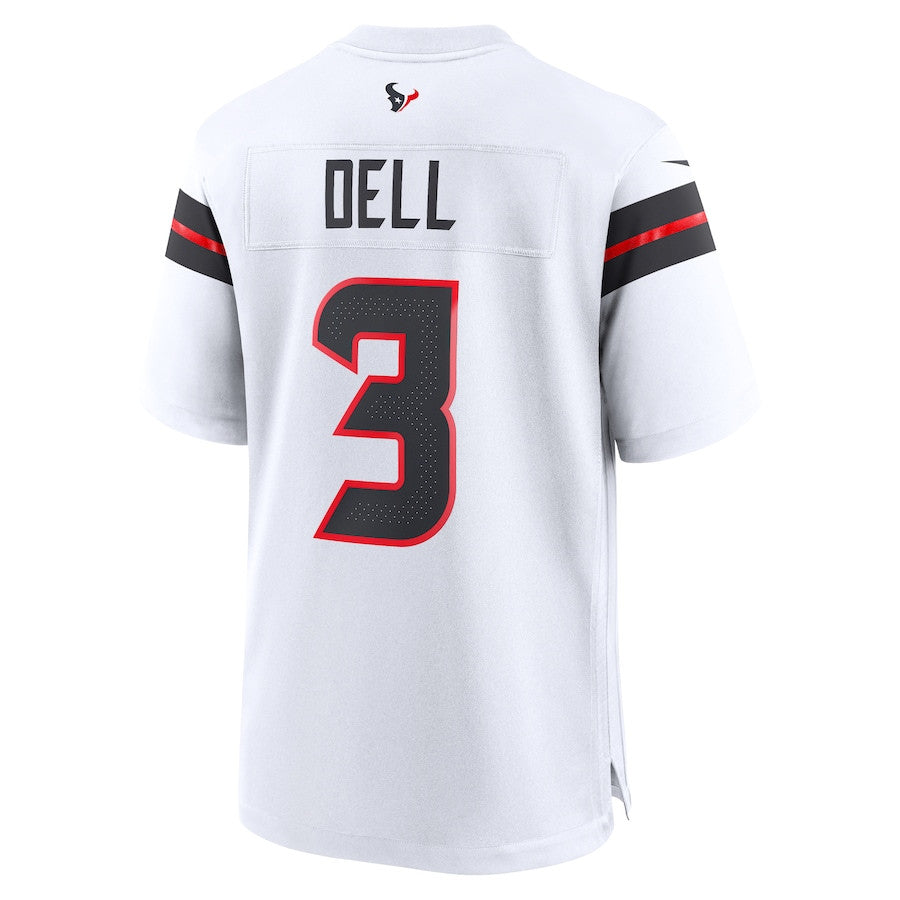 Tank Dell 3 Houston Texans Game Jersey – White JS1771