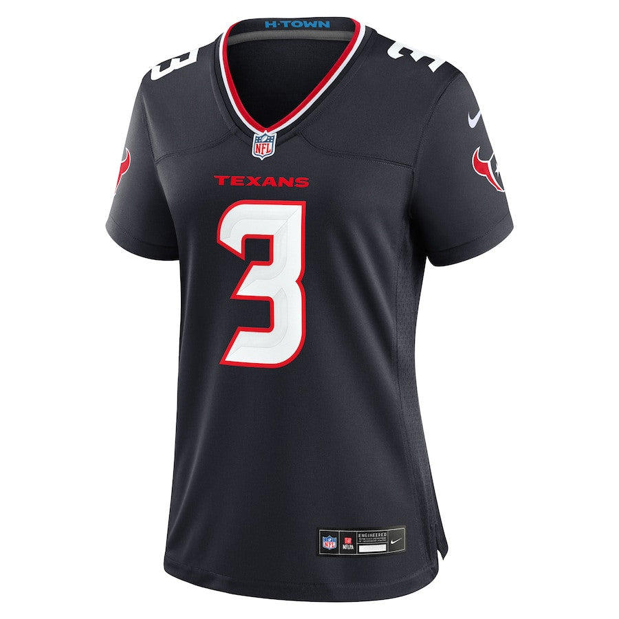 Tank Dell 3 Houston Texans Team Game Jersey – Navy JS4395