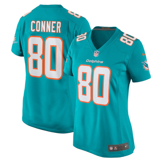 Tanner Conner 80 Miami Dolphins Home Game Jersey – Aqua JS4426