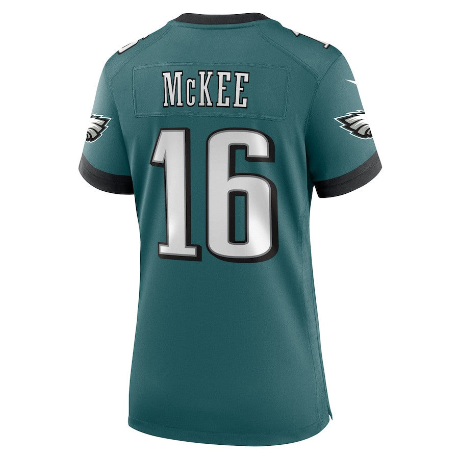 Tanner McKee #16 Philadelphia Eagles Super Bowl LIX Jersey – Midnight Green JS8485