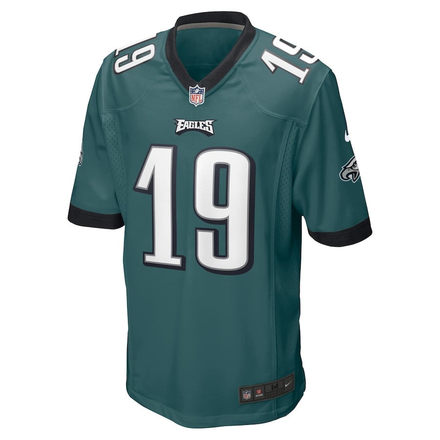 Tanner McKee 19 Philadelphia Eagles Team Game Jersey – Midnight Green JS6872