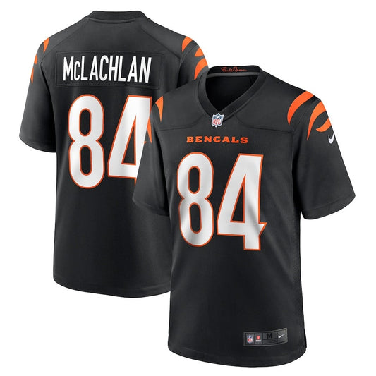 Tanner McLachlan 84 Cincinnati Bengals Game Jersey – Black JS2729