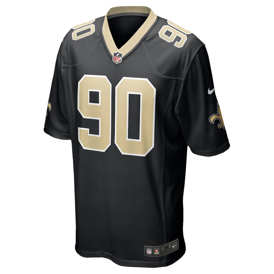 Tanoh Kpassagnon 90 New Orleans Saints Game Jersey – Black JS6480