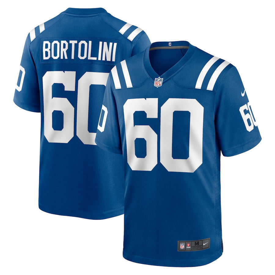 Tanor Bortolini 60 Indianapolis Colts Game Jersey – Royal JS4828