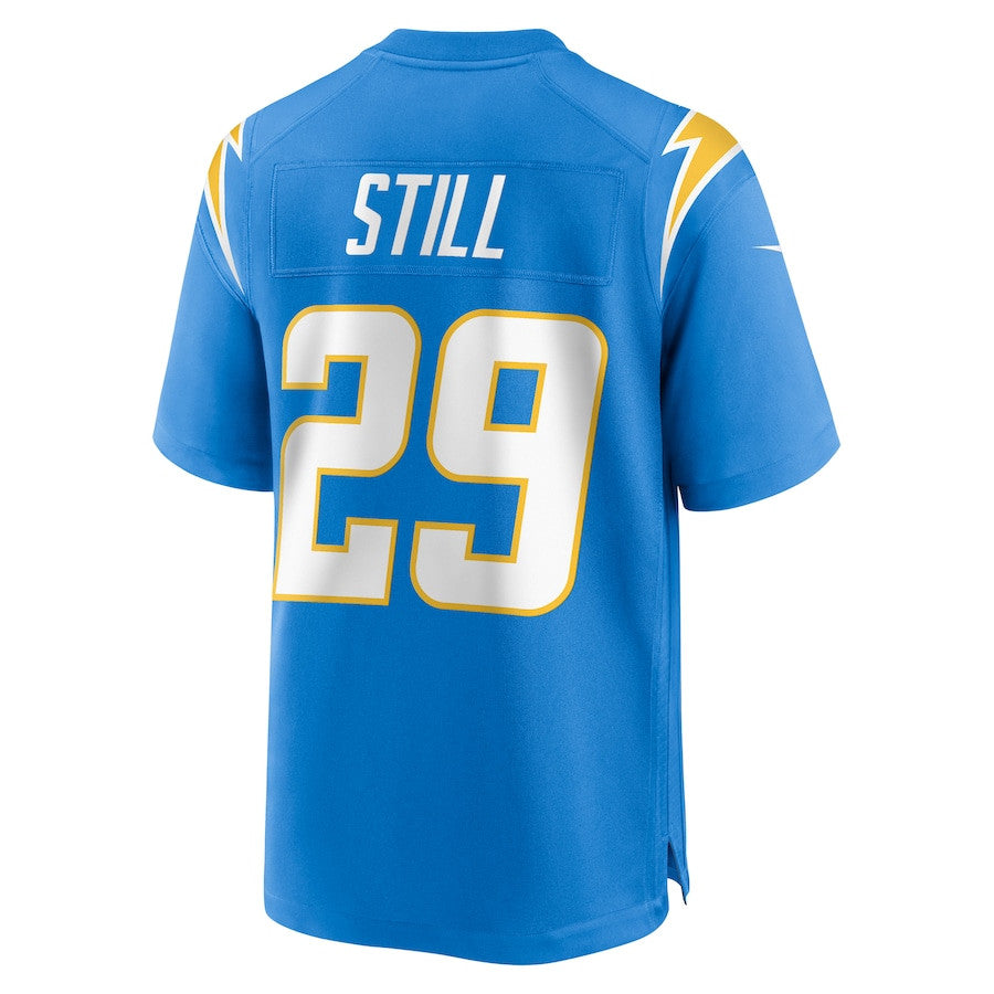 Tarheeb Still 29 Los Angeles Chargers Team Game Jersey – Powder Blue JS2851
