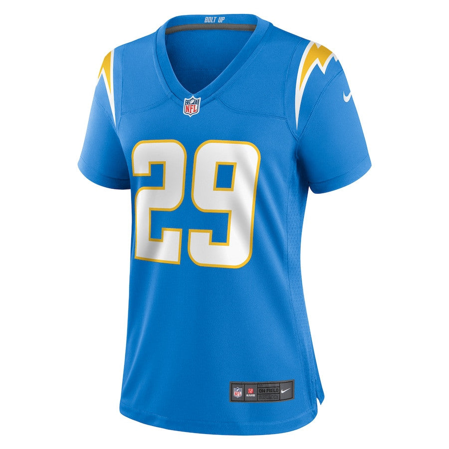 Tarheeb Still 29 Los Angeles Chargers Game Jersey – Powder Blue JS3934