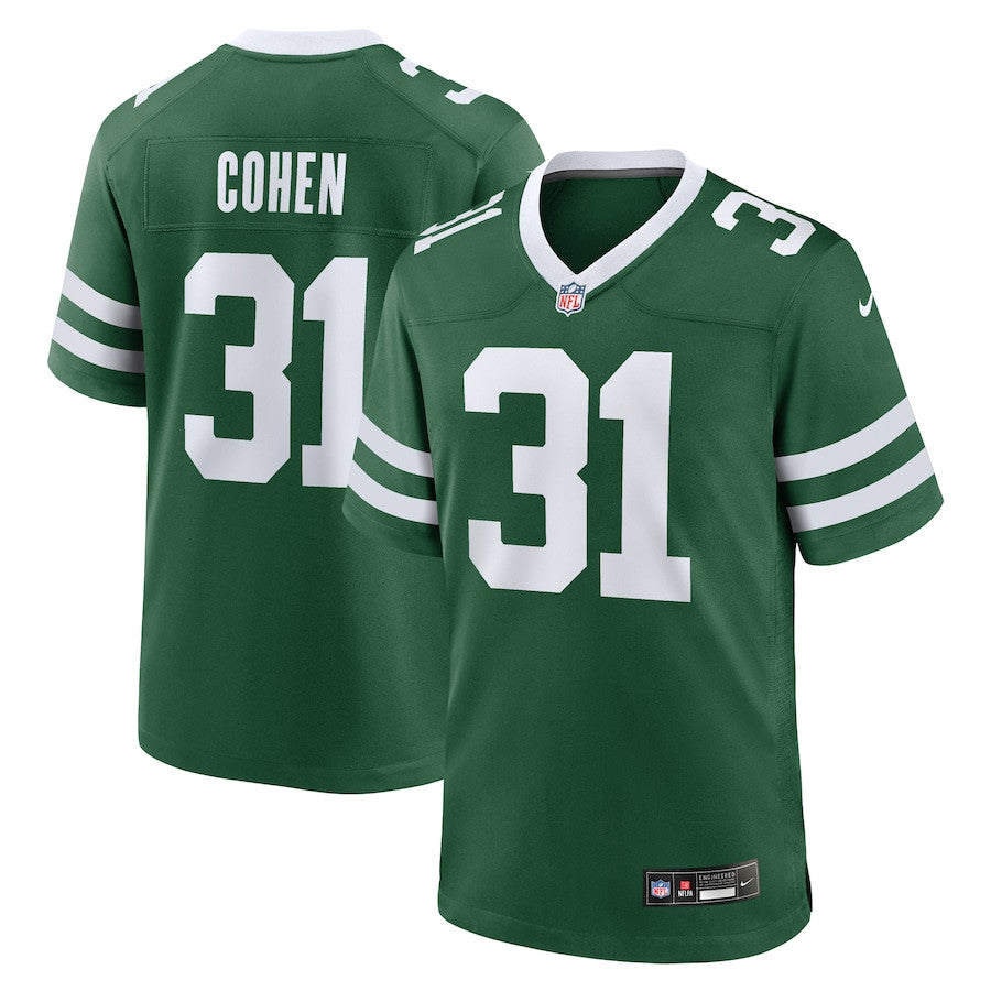 Tarik Cohen 31 New York Jets Team Game Jersey – Legacy Green JS8266