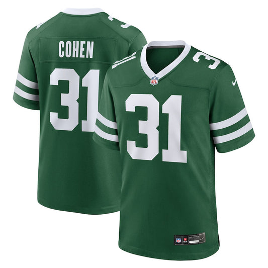Tarik Cohen 31 New York Jets Team Game Jersey – Legacy Green JS8266