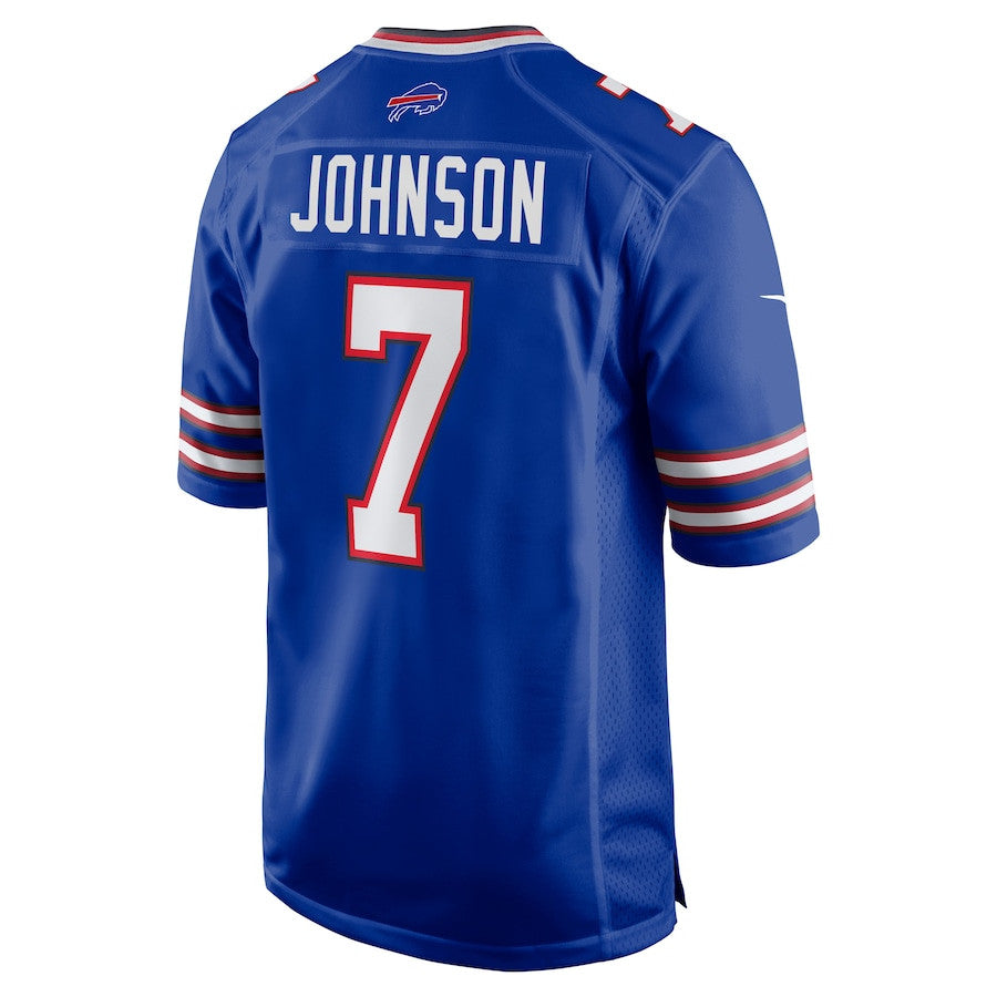 Taron Johnson 7 Buffalo Bills Game Jersey – Royal JS2920