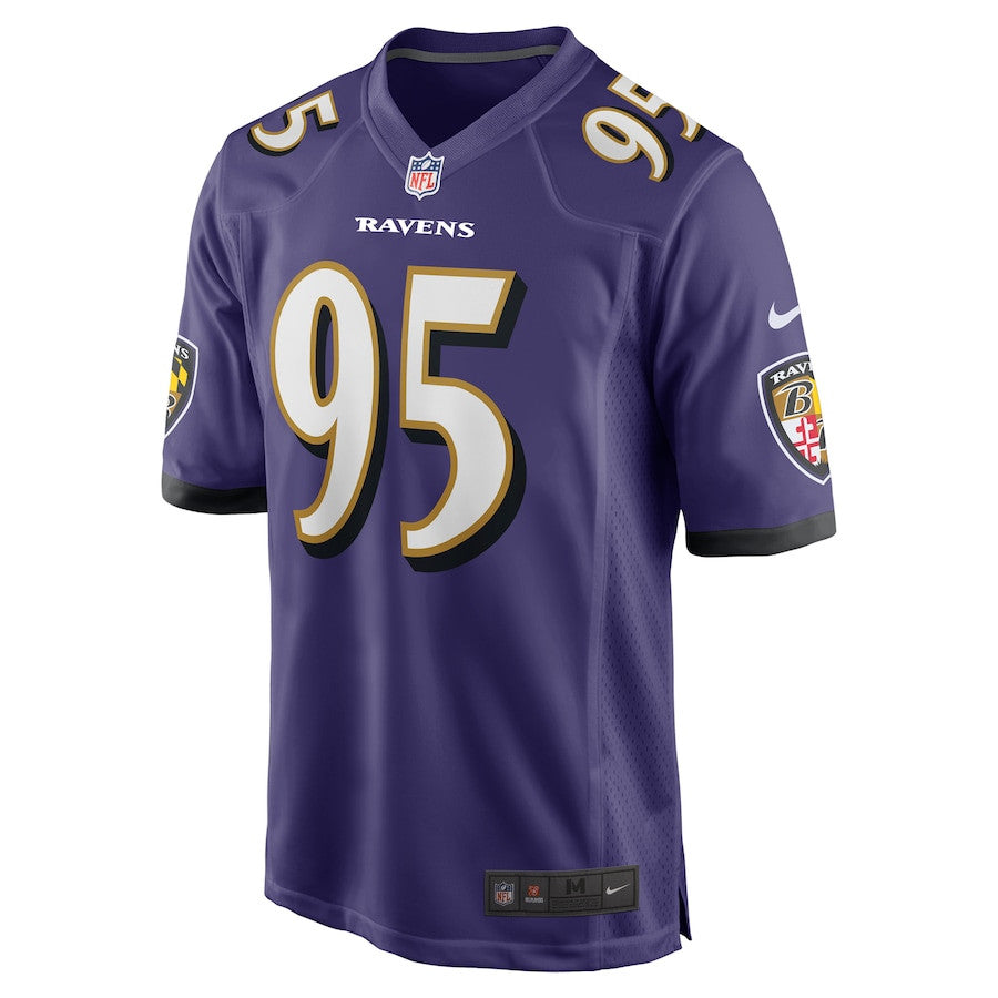 Tavius Robinson 95 Baltimore Ravens Team Game Jersey – Purple JS8402