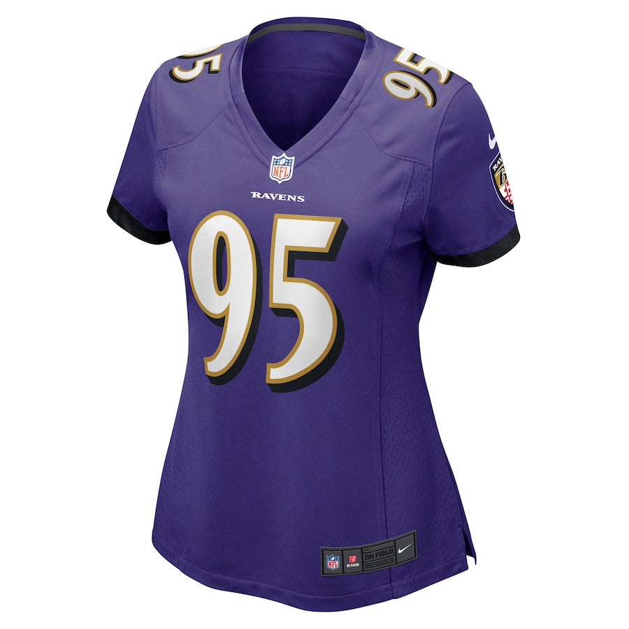 Tavius Robinson 95 Baltimore Ravens Game Jersey – Purple JS5603