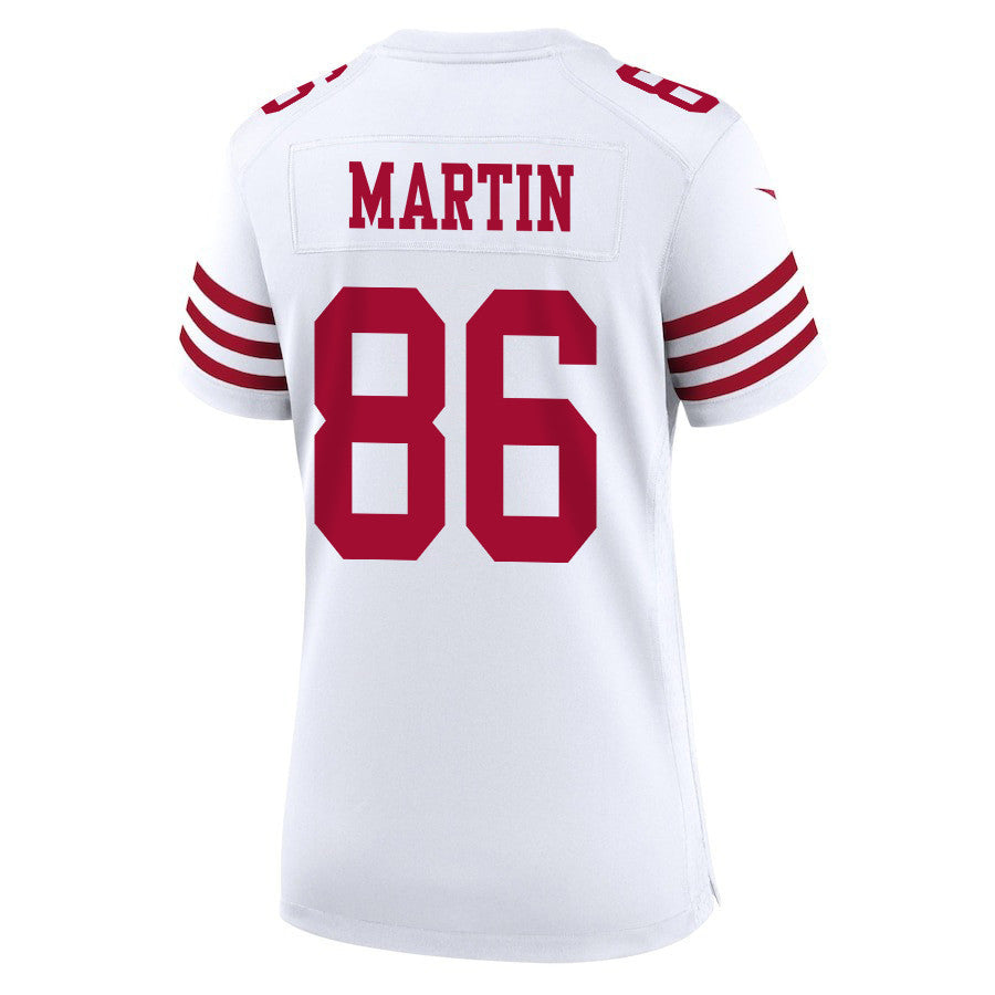 Tay Martin 86 San Francisco 49ers Super Bowl LVIII Patch Game Jersey – White JS9326