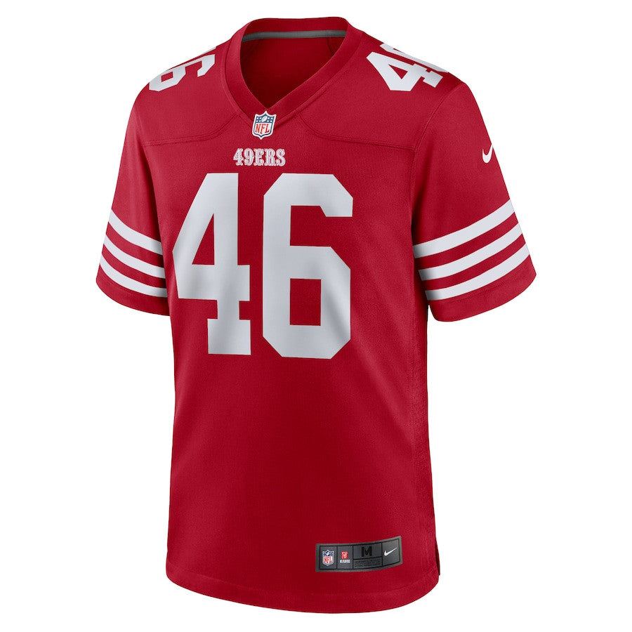 Taybor Pepper 46 San Francisco 49ers Game Jersey – Scarlet JS7881