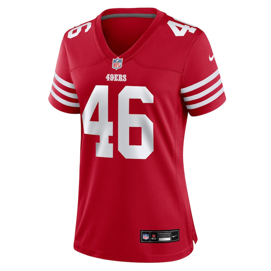 Taybor Pepper 46 San Francisco 49ers Game Jersey – Scarlet JS9798
