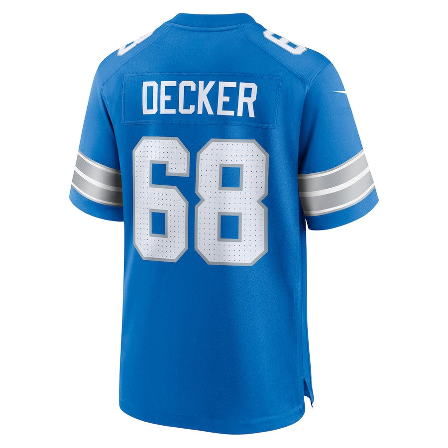 Taylor Decker 68 Detroit Lions Team Game Jersey – Blue JS8951