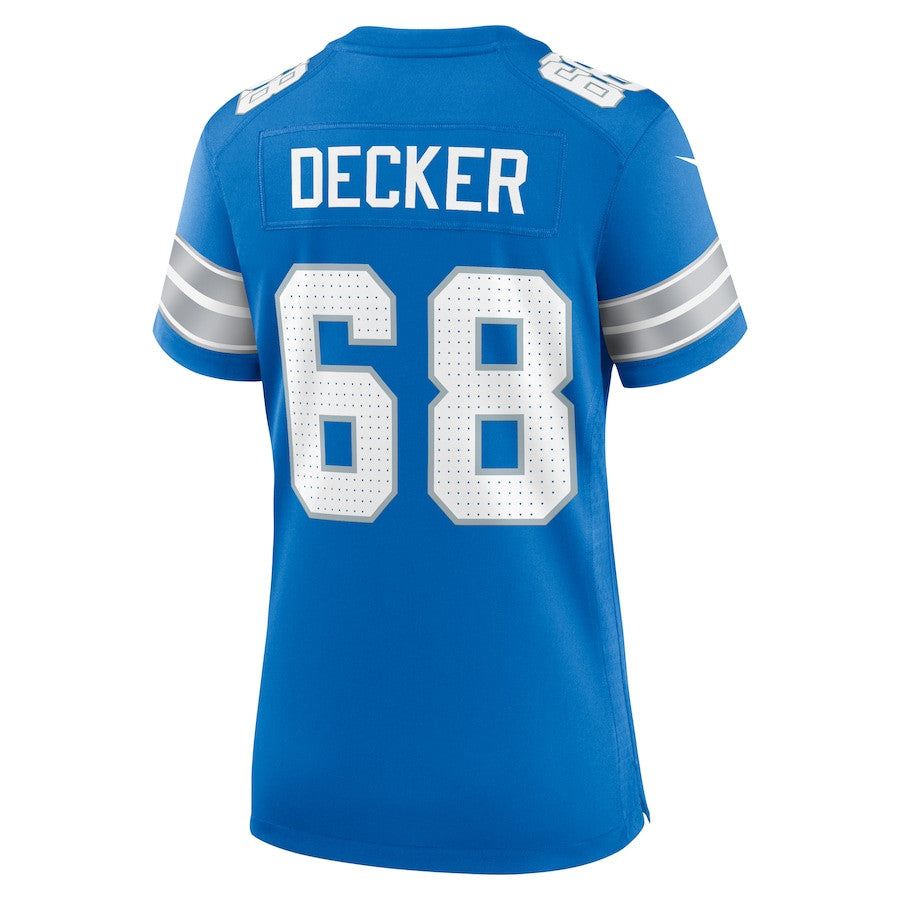 Taylor Decker 68 Detroit Lions Team Game Jersey – Blue JS2058
