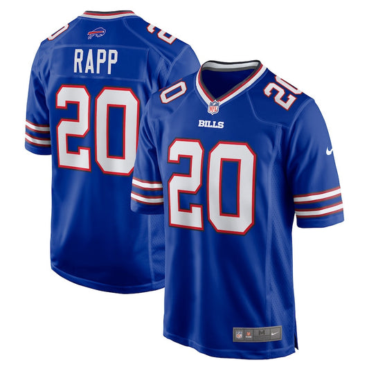 Taylor Rapp 20 Buffalo Bills Game Jersey – Royal JS3974