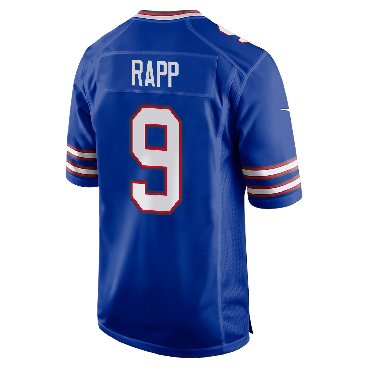 Taylor Rapp 9 Buffalo Bills Super Bowl LIX Champions Patch 'New Orleans – A Symphony of Sport' EMBROIDERED Game Jersey – Royal JS871