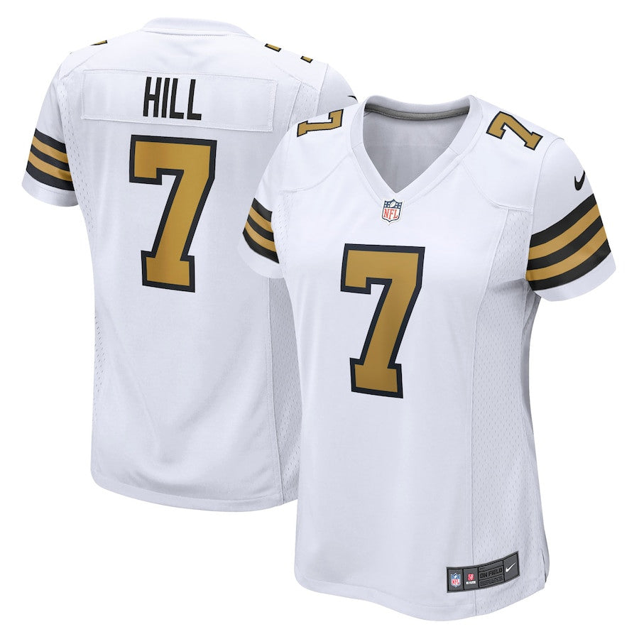 Taysom Hill 7 New Orleans Saints Alternate Game Jersey – White JS2428