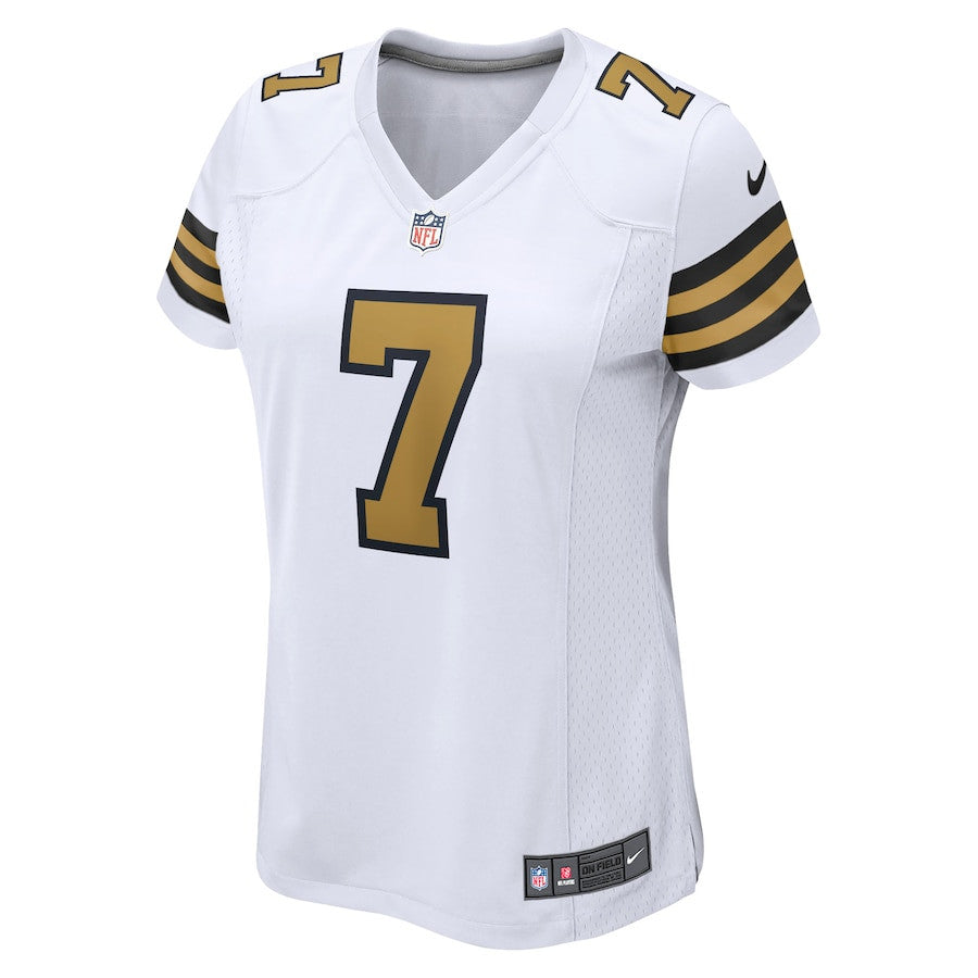 Taysom Hill 7 New Orleans Saints Alternate Game Jersey – White JS2428