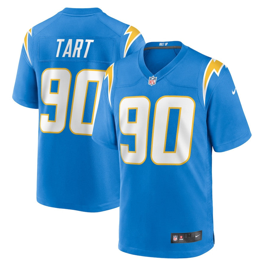 Teair Tart 90 Los Angeles Chargers Player Game Jersey – Powder Blue JS7369