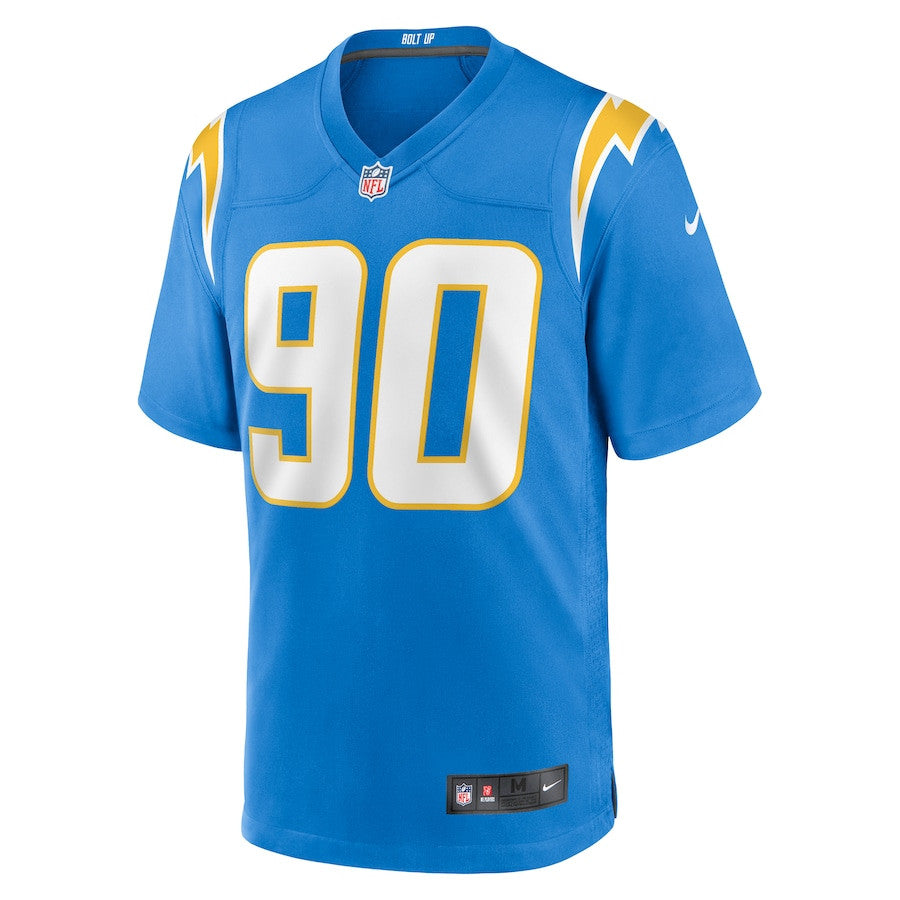 Teair Tart 90 Los Angeles Chargers Player Game Jersey – Powder Blue JS7369