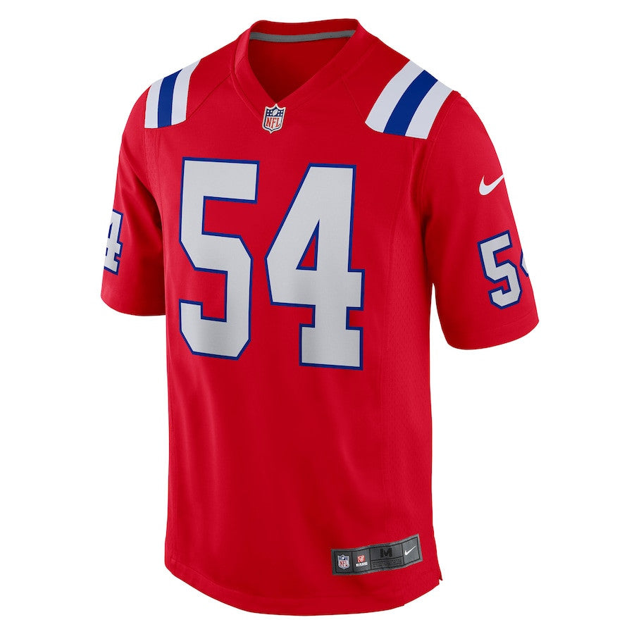 Tedy Bruschi 54 New England Patriots Retired Alternate Game Jersey – Red JS2911