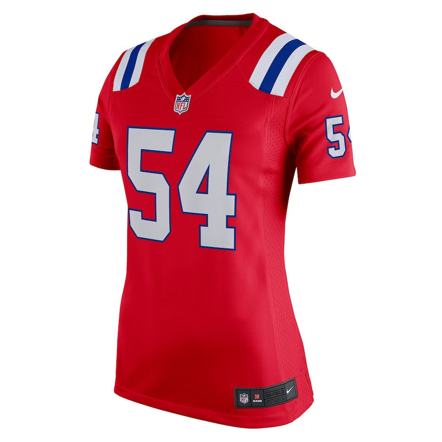 Tedy Bruschi 54 New England Patriots Retired Game Jersey – Red JS4538
