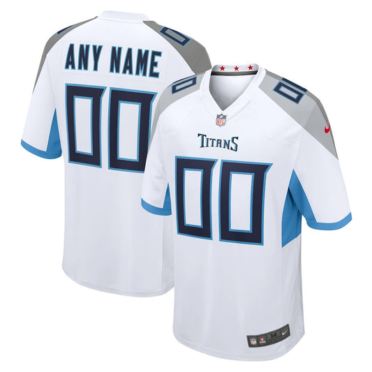 Tennessee Titans Custom Game Jersey – White JS5010