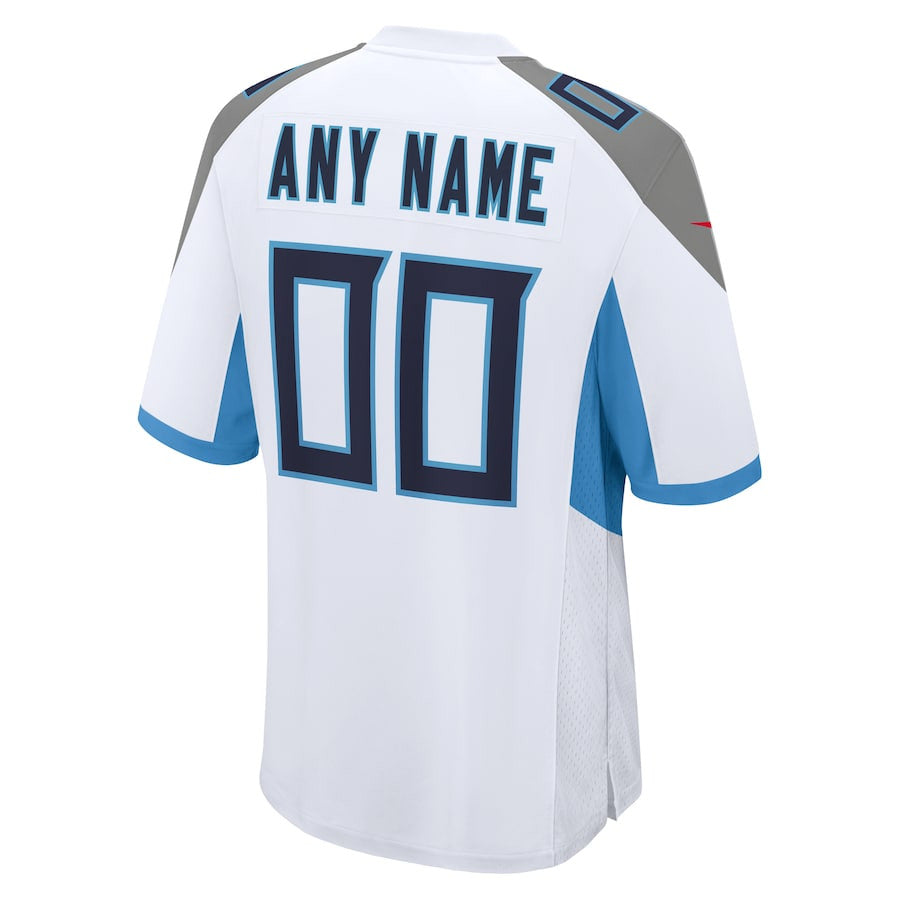 Tennessee Titans Custom Game Jersey – White JS5010