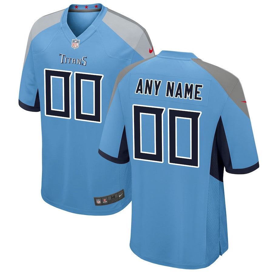 Tennessee Titans Alternate Custom Game Jersey – Light Blue JS3150